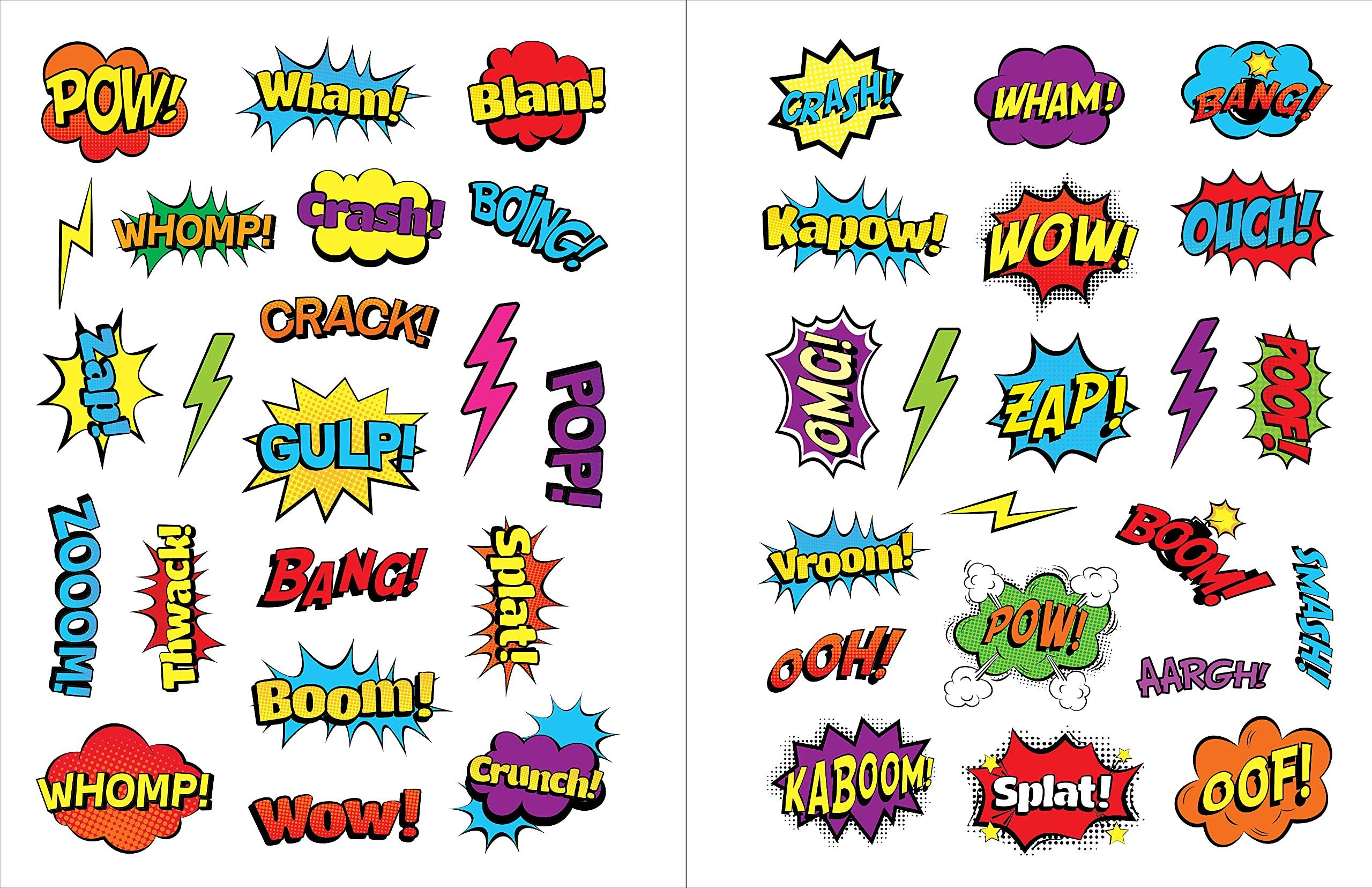 Draw Your Own Comic Book - Action-Ready Comic Pages, Kid-Friendly Instructions, and Colorful Stickers to Bring Your Amazing Story to Life! - Spectrawide Bookstore