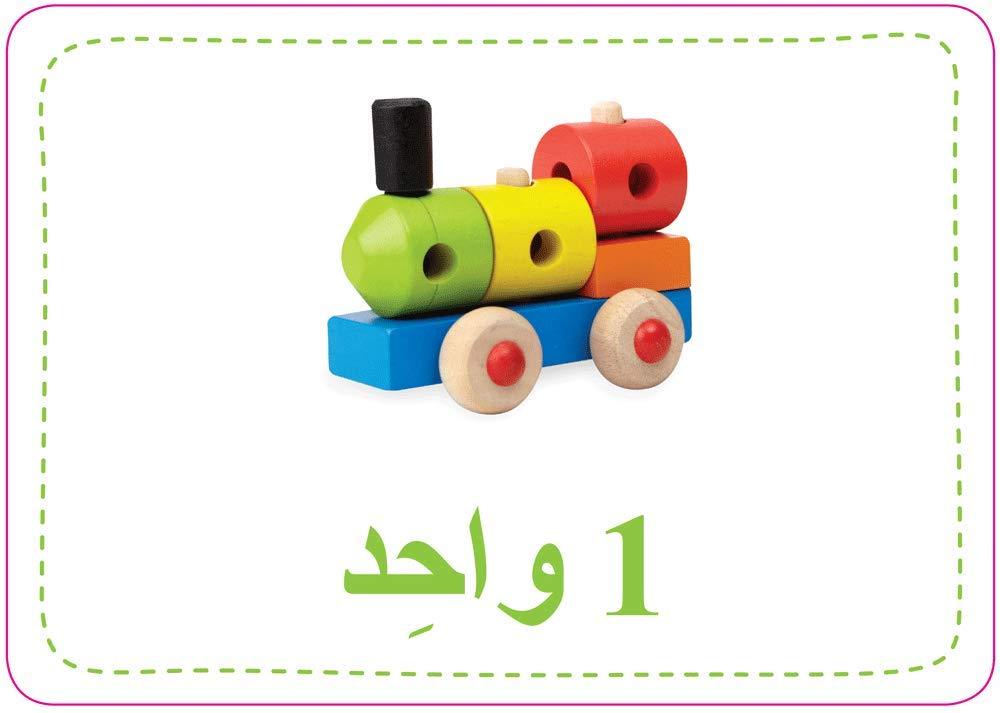 Arabic Flashcards with English (1,2,3) and Arabic Number Words بطاقات تعليمية - Spectrawide Bookstore