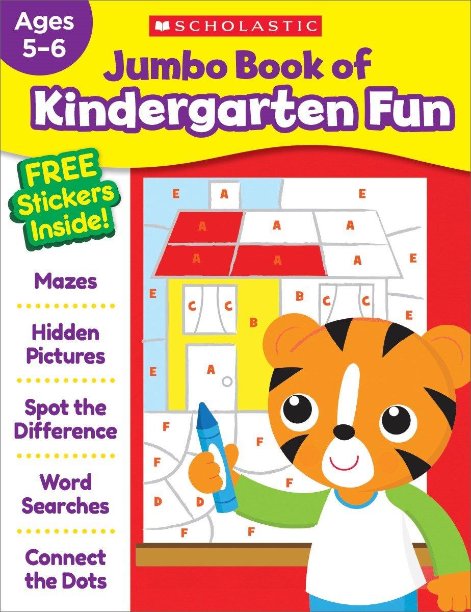 Scholastic - Jumbo Book of Kindergarten Fun Workbook - Spectrawide Bookstore