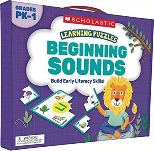 Learning Puzzles: Beginning Sounds Build Early Literacy Skills! PK-1 - Spectrawide Bookstore