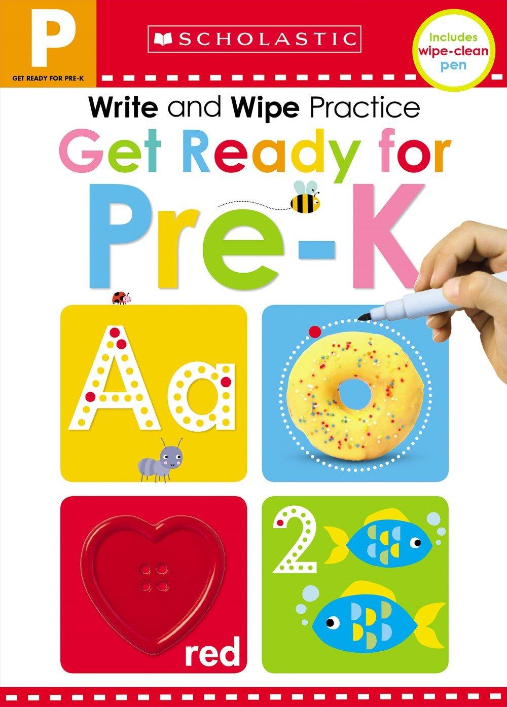 Scholastic Early Learners - Get Ready for Pre-K Write and Wipe Practice - Spectrawide Bookstore