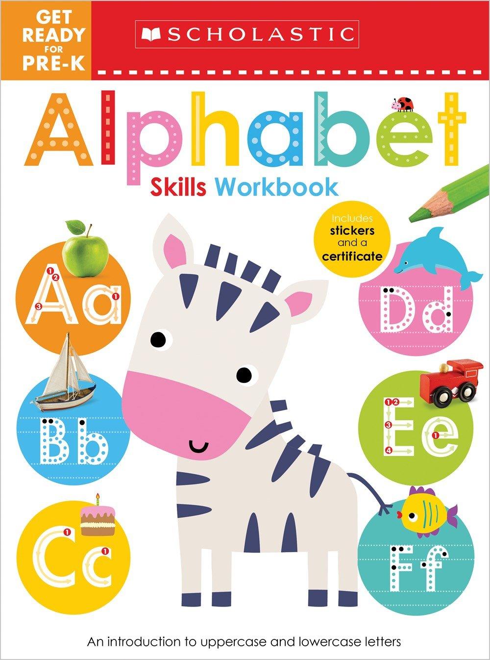 Workbook - Scholastic Early Learners - Get Ready for Pre-K Alphabet - Spectrawide Bookstore