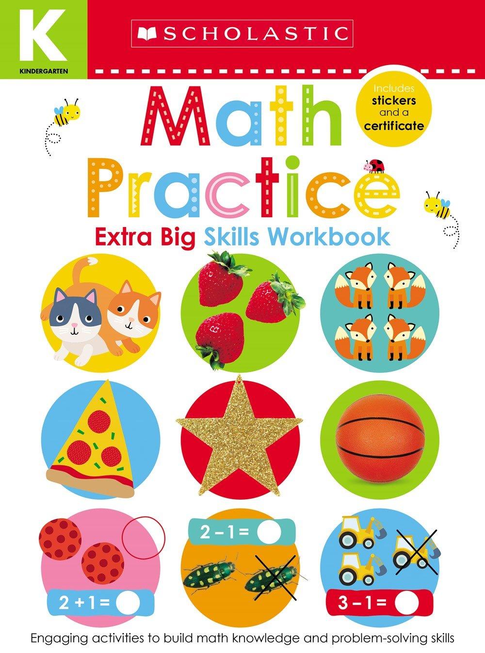 Scholastic Early Learners-Extra Big Skills Workbook - Math Practice Kindergarten Workbook - Spectrawide Bookstore