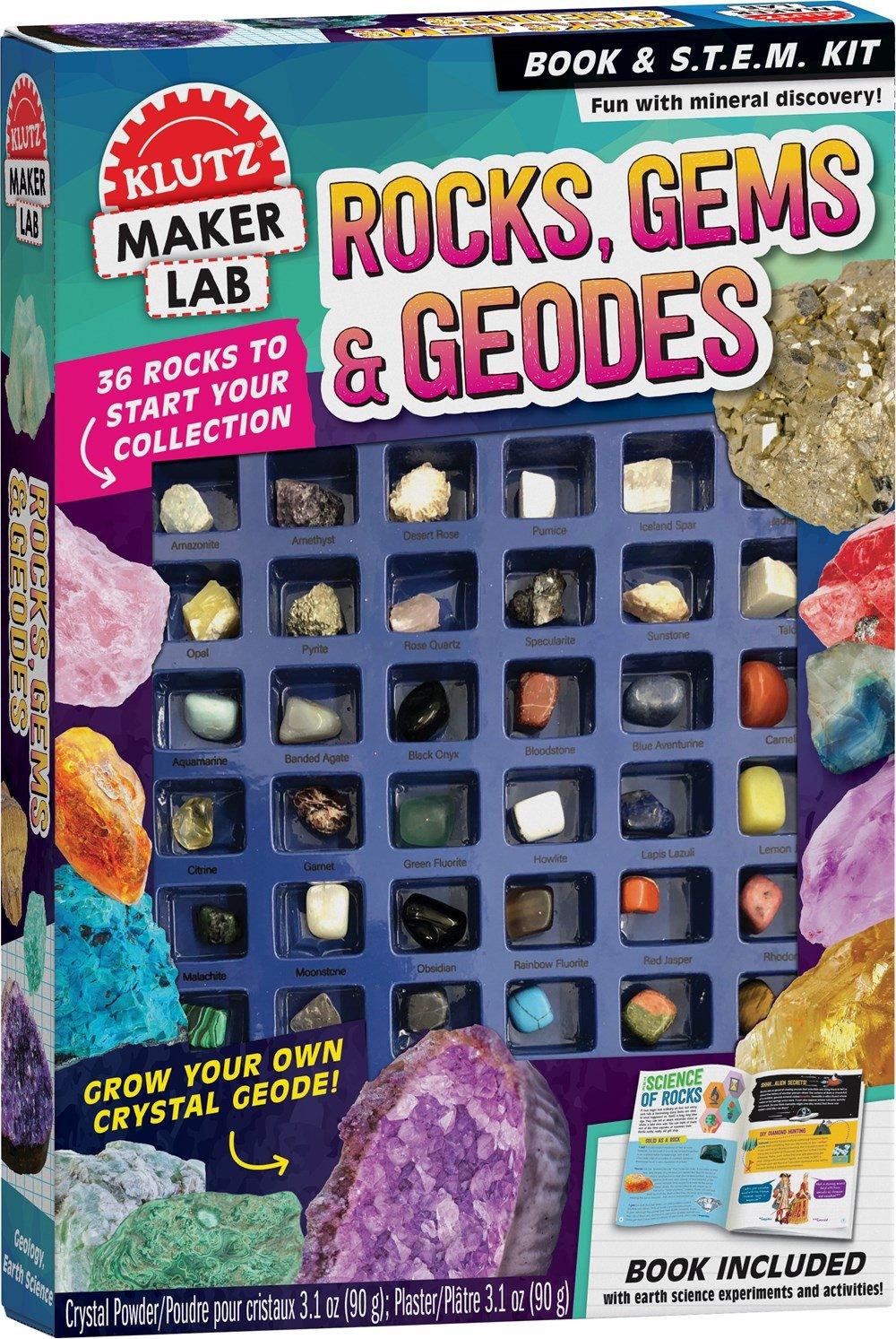 ROCKS, GEMS & GEODES 8+ Book & S.T.E.M Kit - Spectrawide Bookstore