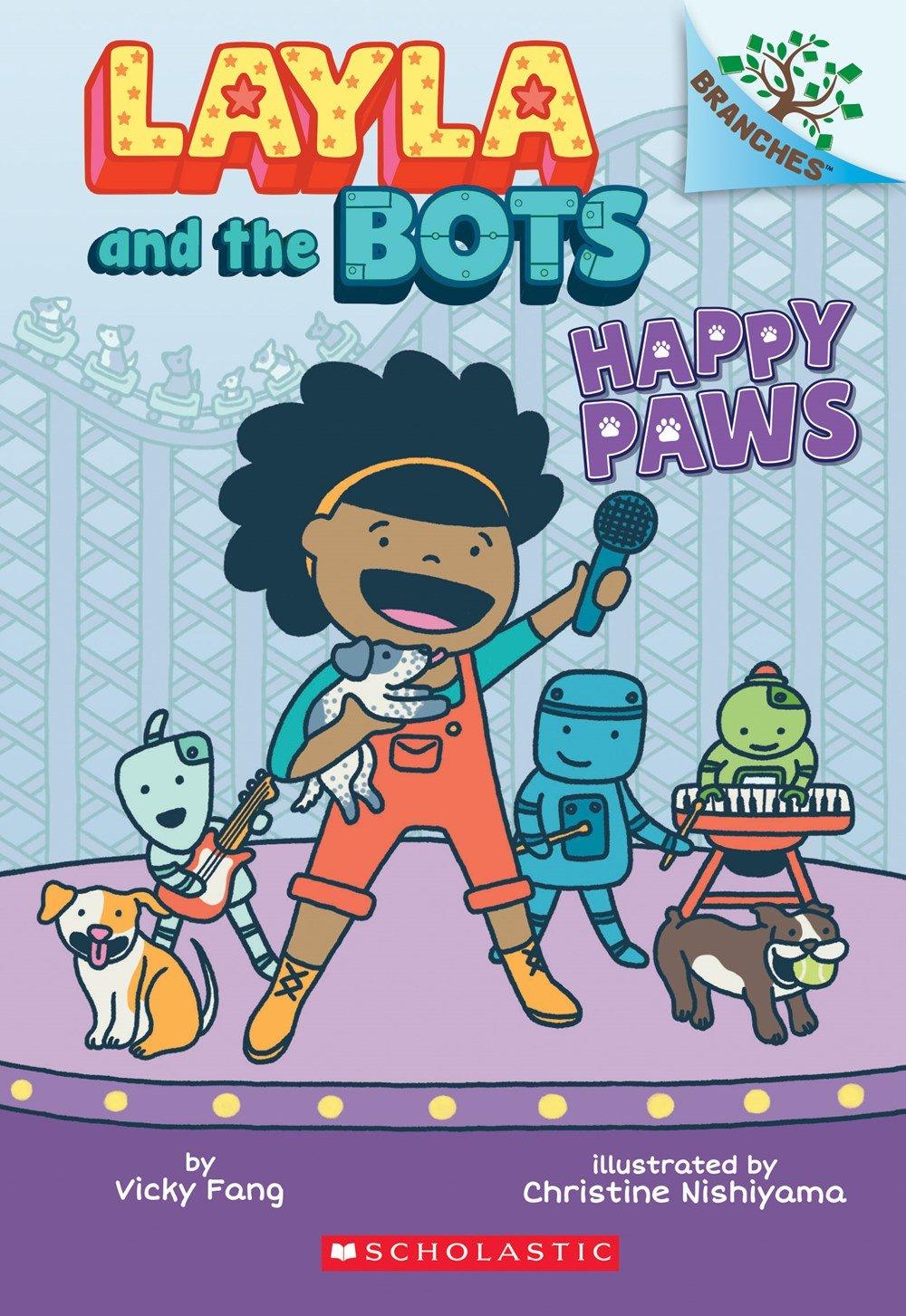 Branches Layla and the Bots #01 - Happy Paws (full color) - Spectrawide Bookstore