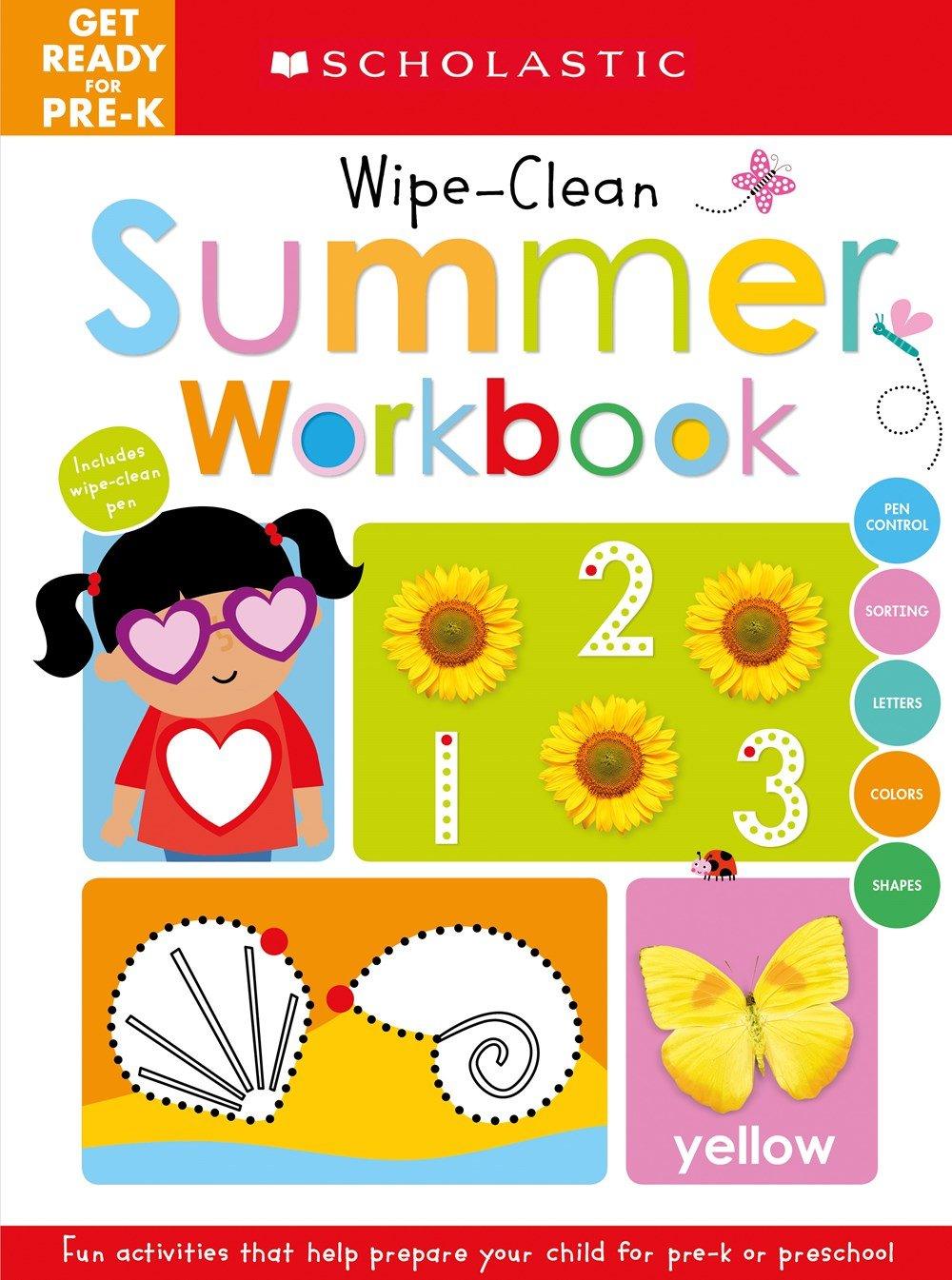 Scholastic Early Learners - Get Ready for Pre-K Summer Workbook (Wipe-Clean Workbook) - Spectrawide Bookstore