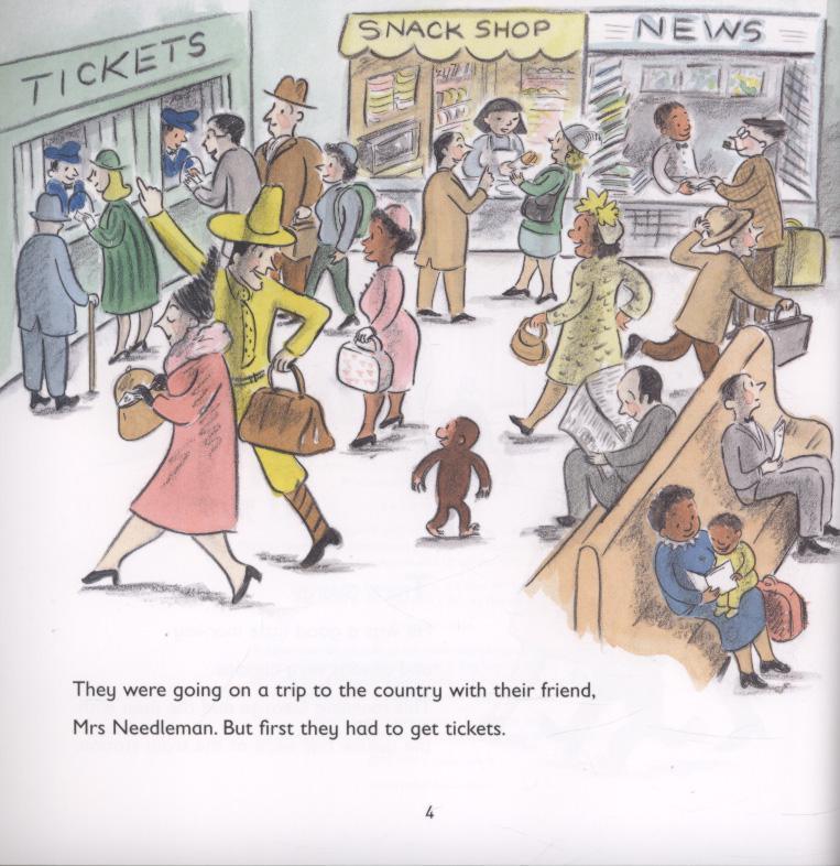Margaret & H. A. Rey's - Curious George Catches A Train - Spectrawide Bookstore