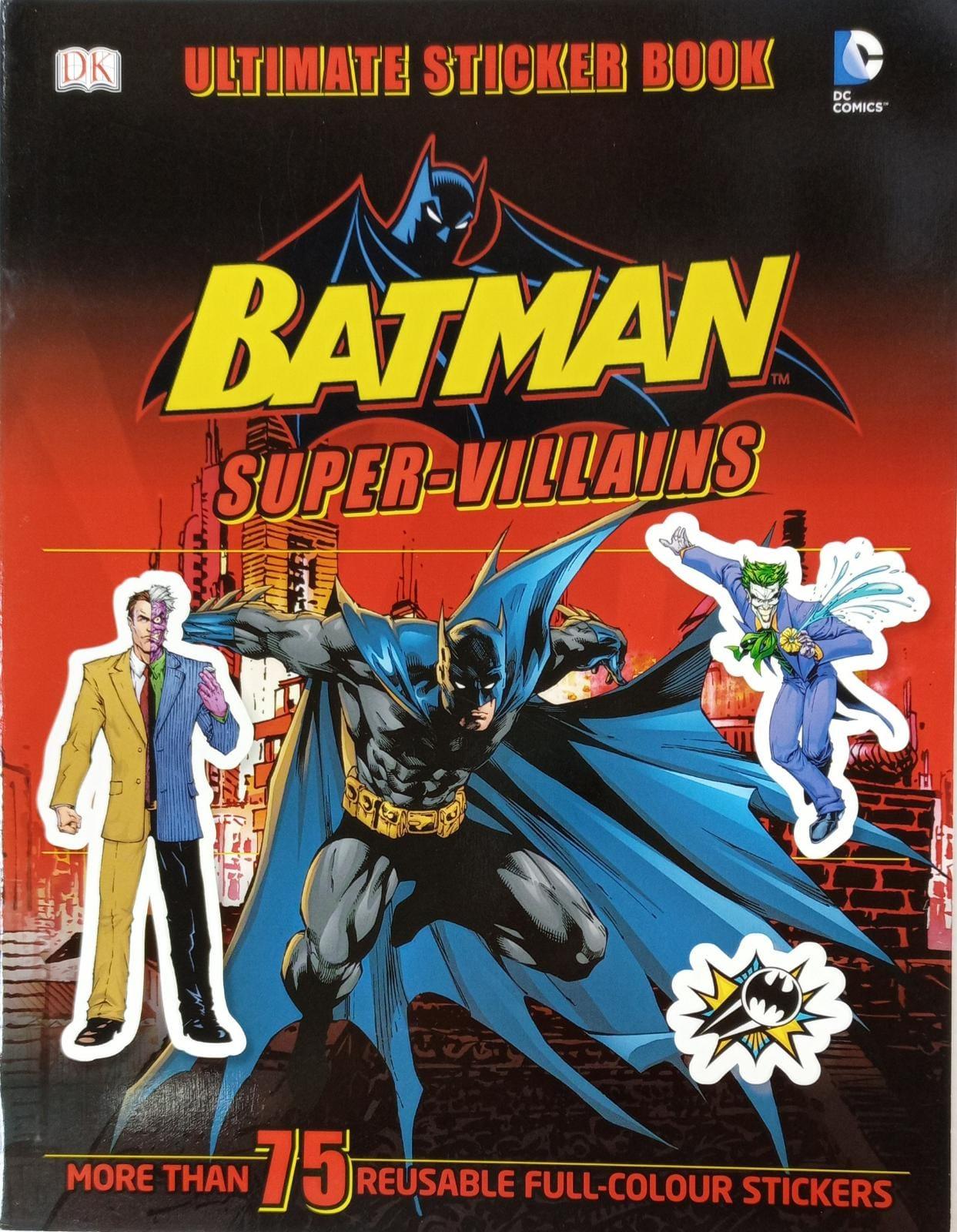 DK Ultimate Sticker Book BATMAN Super-Villains DC Comics - Spectrawide Bookstore