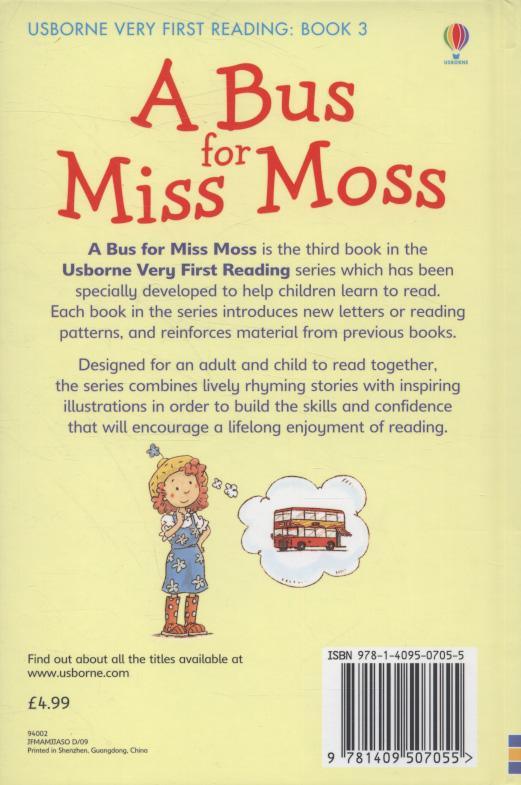 PB - Usborne Very First Reading Book 3 - A Bus for Miss Moss - Spectrawide Bookstore