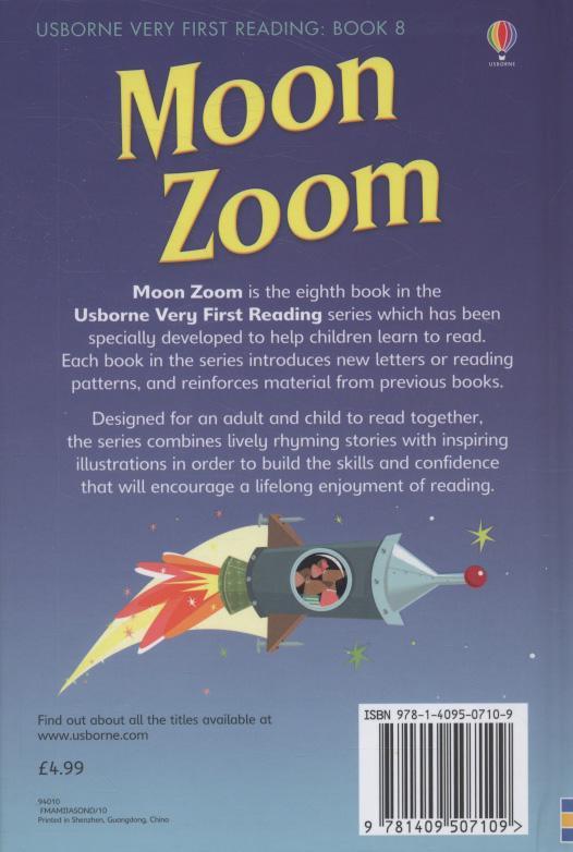 PB - Usborne Very First Reading Book 8 - Moon Zoom - Spectrawide Bookstore