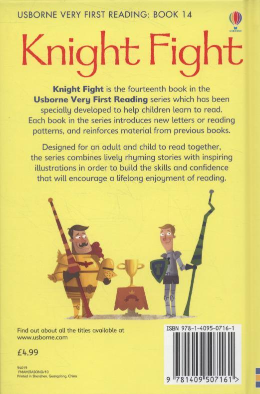 PB - Usborne Very First Reading Book 14 - Knight Fight - Spectrawide Bookstore