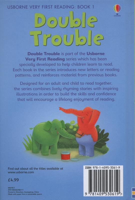 PB - Usborne Very First Reading Book 1 - Double Trouble - Spectrawide Bookstore