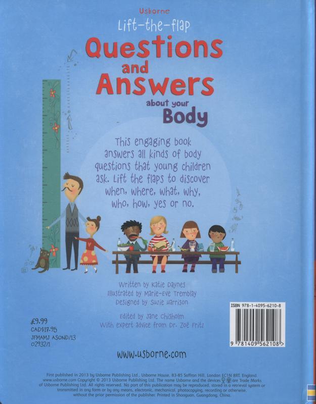 USBORNE - Lift-the-flap Questions and Answers About your Body - Spectrawide Bookstore