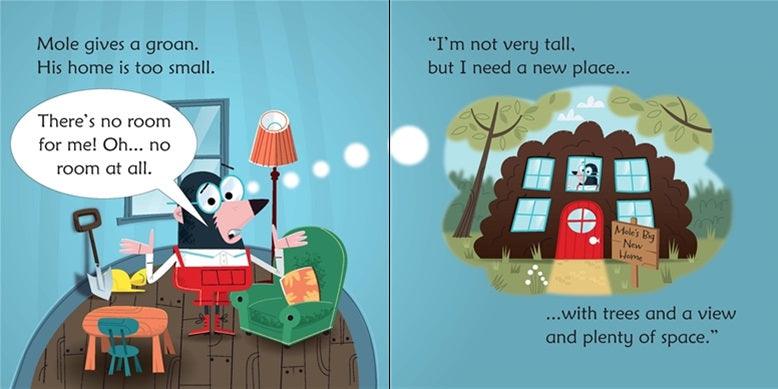 Usborne Phonics Readers - Mole In A Hole - Spectrawide Bookstore