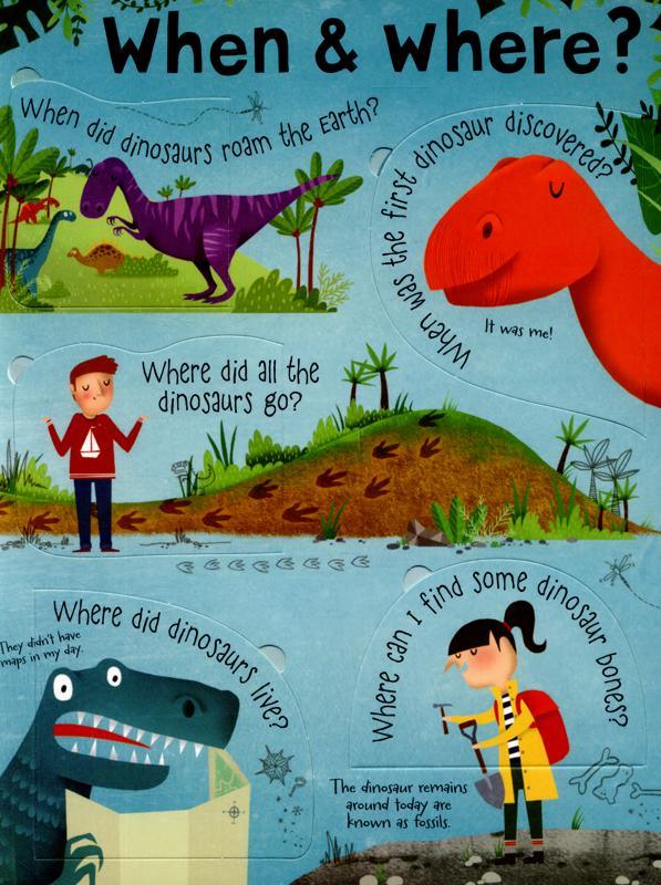 USBORNE - Lift-the-flap Questions and Answers About Dinosaurs - Spectrawide Bookstore