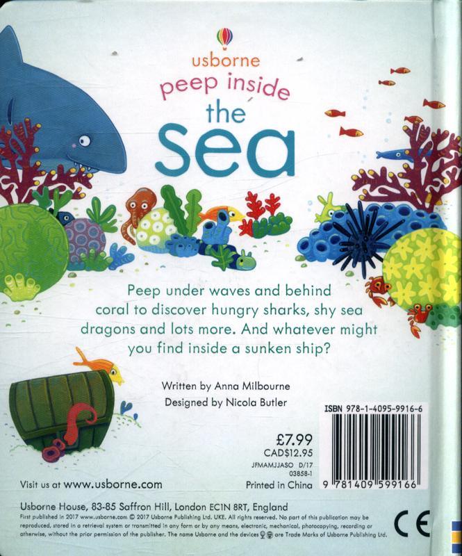 USBORNE - Peep Inside - The Sea - Spectrawide Bookstore