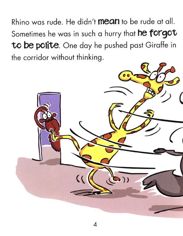 Behaviour Matters: Rhino Learns to be Polite - A book about good manners - Spectrawide Bookstore