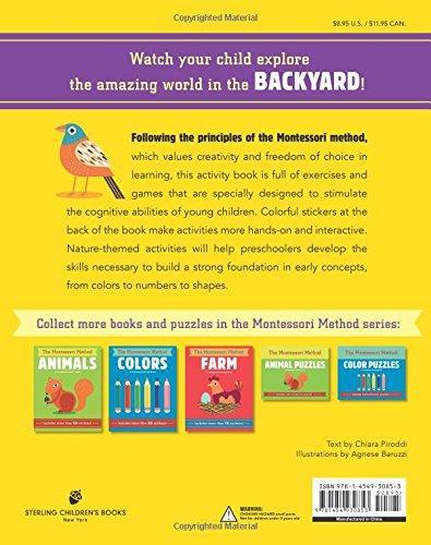 The Montessori Method - Backyard A Preschool Activity Book - Spectrawide Bookstore