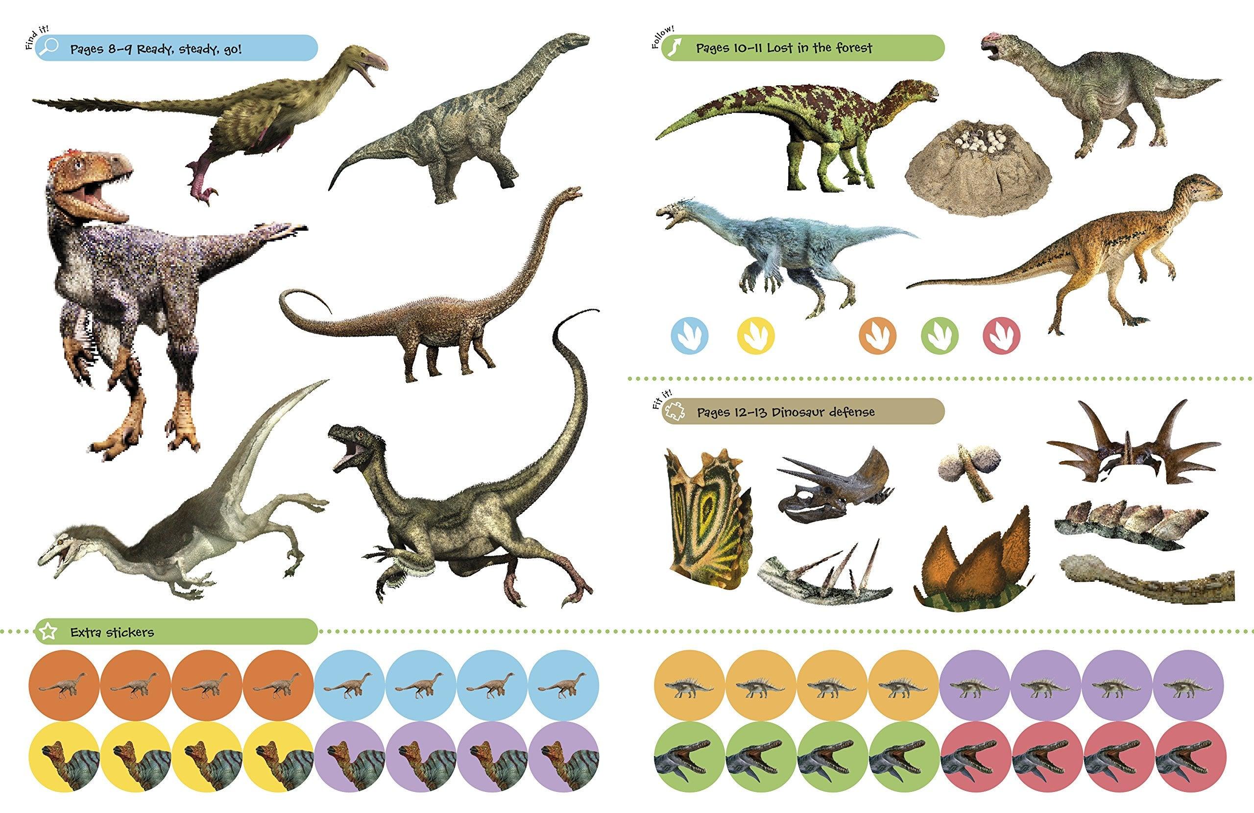 DK - Dinosaurs - More Than 250 Reusable Stickers - Spectrawide Bookstore
