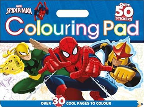 Marvel Spider-Man Colouring Pad: Over 30 Cool Pages to Colour, with Over 50 Stickers - Spectrawide Bookstore