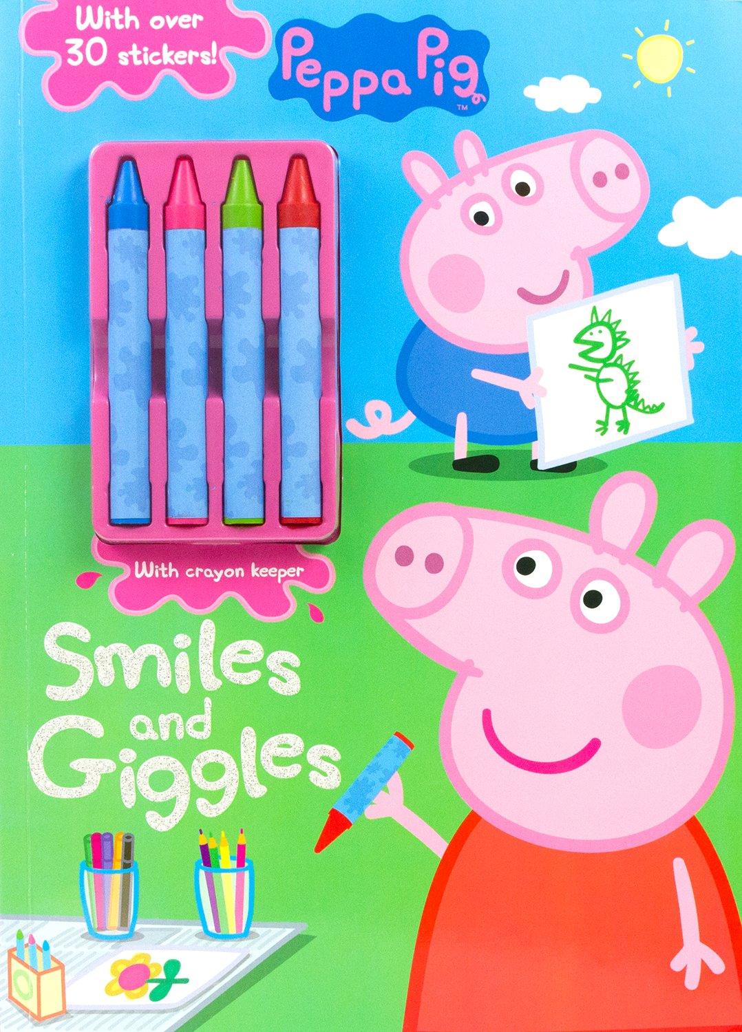 Peppa Pig - Smiles and Giggles - With Crayon Keeper - Spectrawide Bookstore