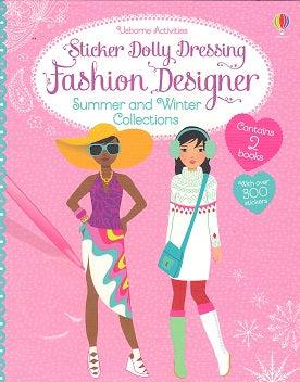 Usborne Activities - Sticker Dolly Dressing Fashion Designer Summer and Winter Collections - Spectrawide Bookstore