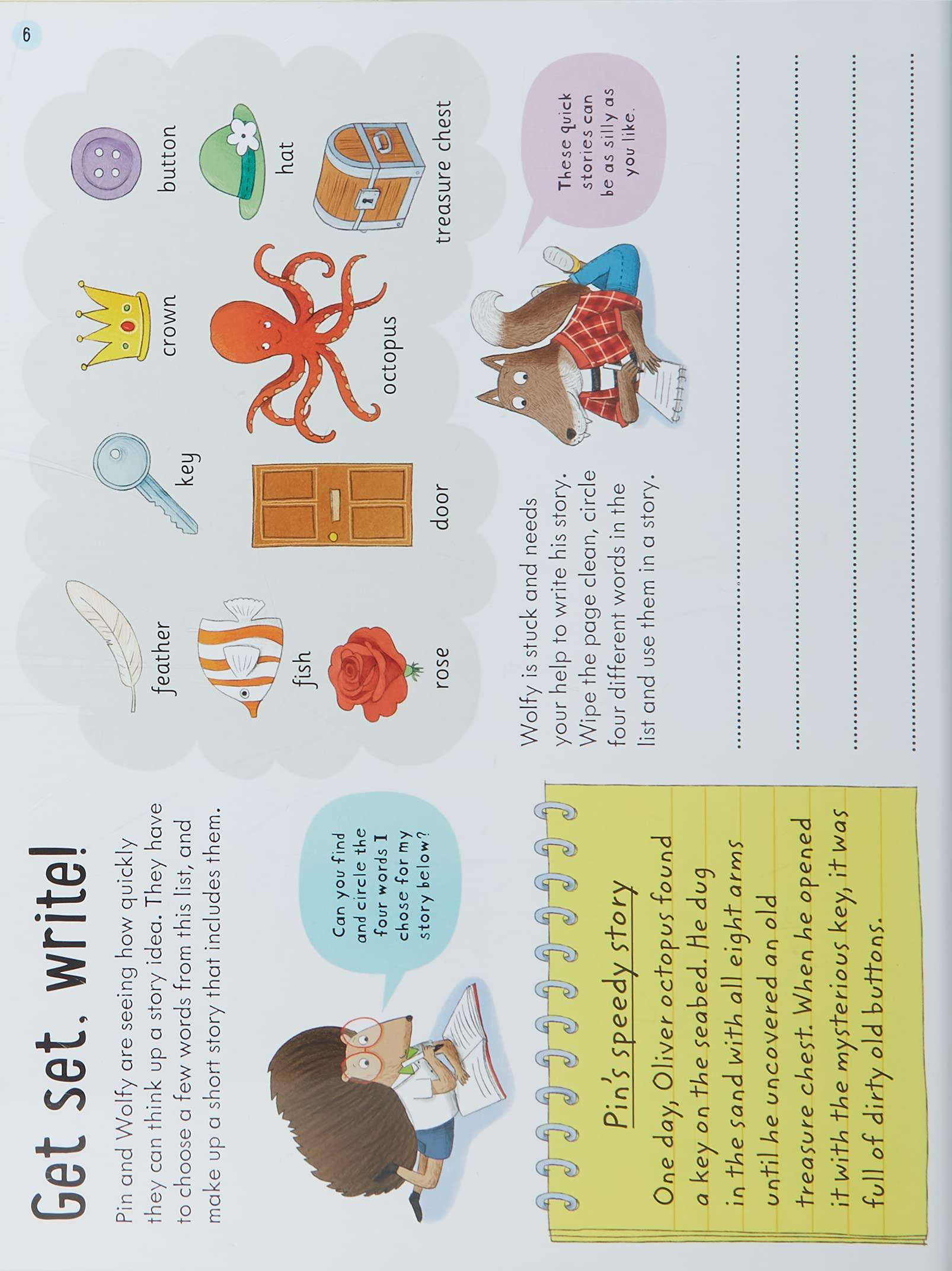Usborne Key Skills - Wipe-Clean Creative Writing Ages 7to8 - Spectrawide Bookstore