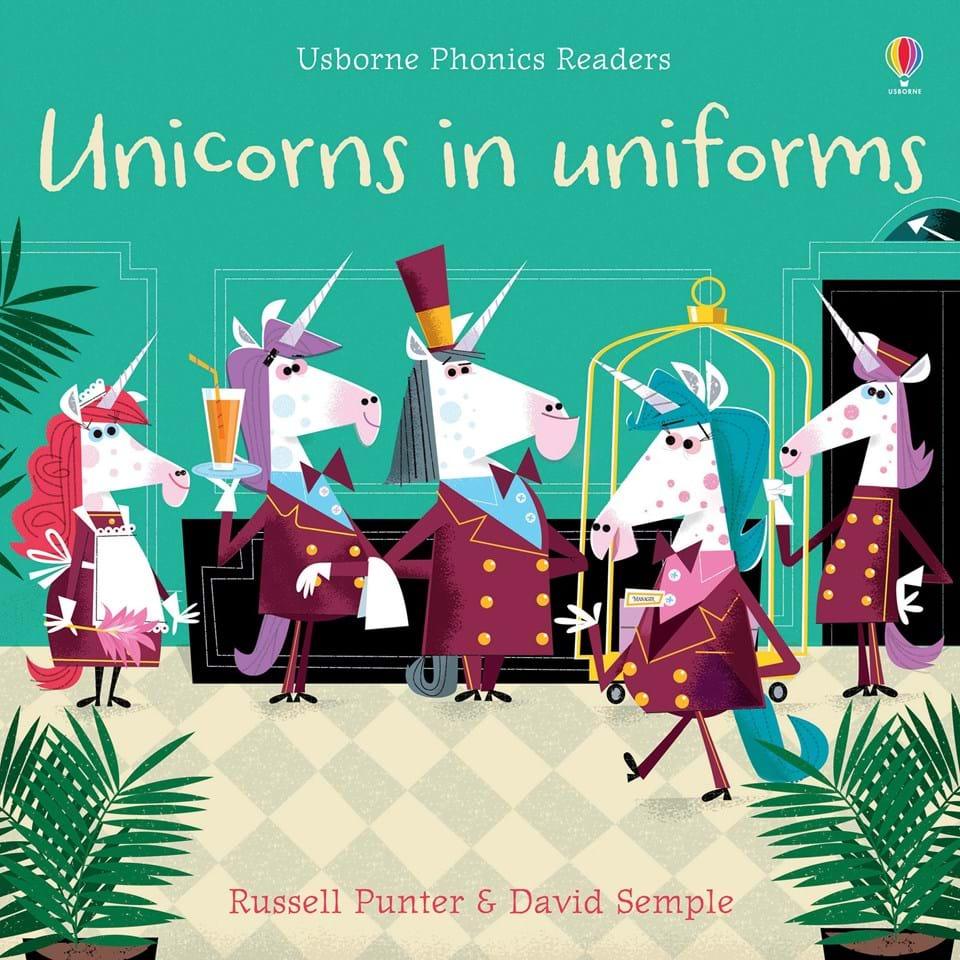 USBORNE - Unicorns in Uniforms - Usborne Phonics Readers - Spectrawide Bookstore