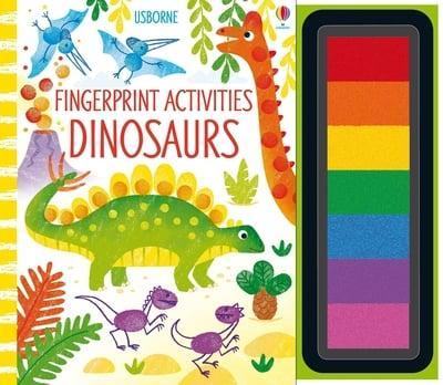 USBORNE - Fingerprint Activities - Dinosaurs (Spiral-bound) - Spectrawide Bookstore