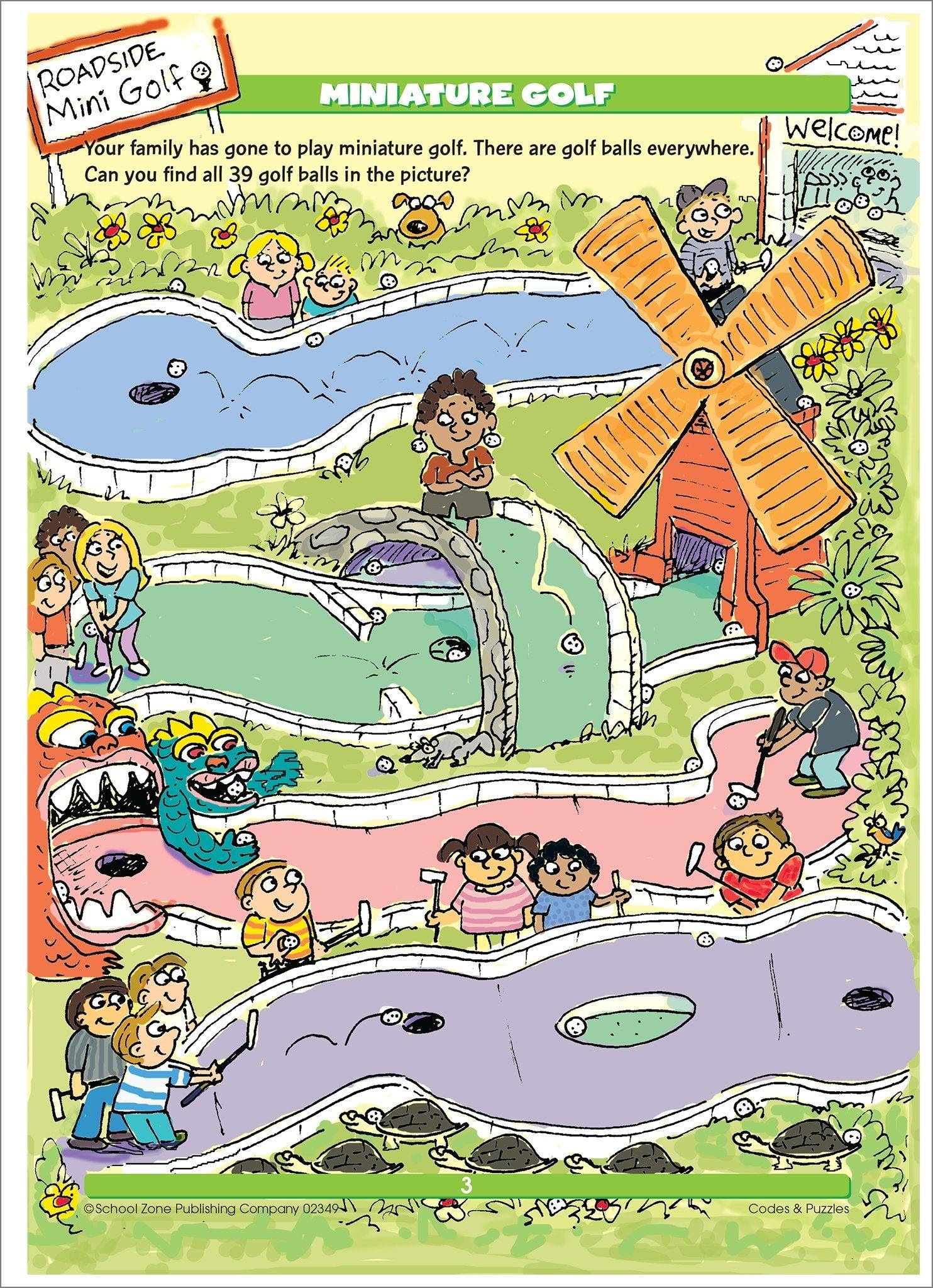 School Zone An Activity Zone Codes & Puzzles Ages 7-Up - Spectrawide Bookstore