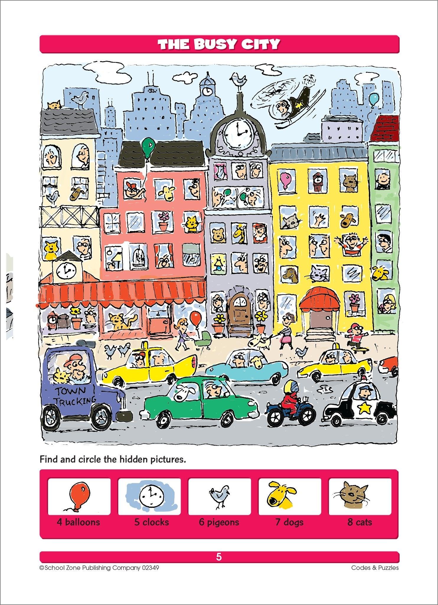 School Zone An Activity Zone Codes & Puzzles Ages 7-Up - Spectrawide Bookstore