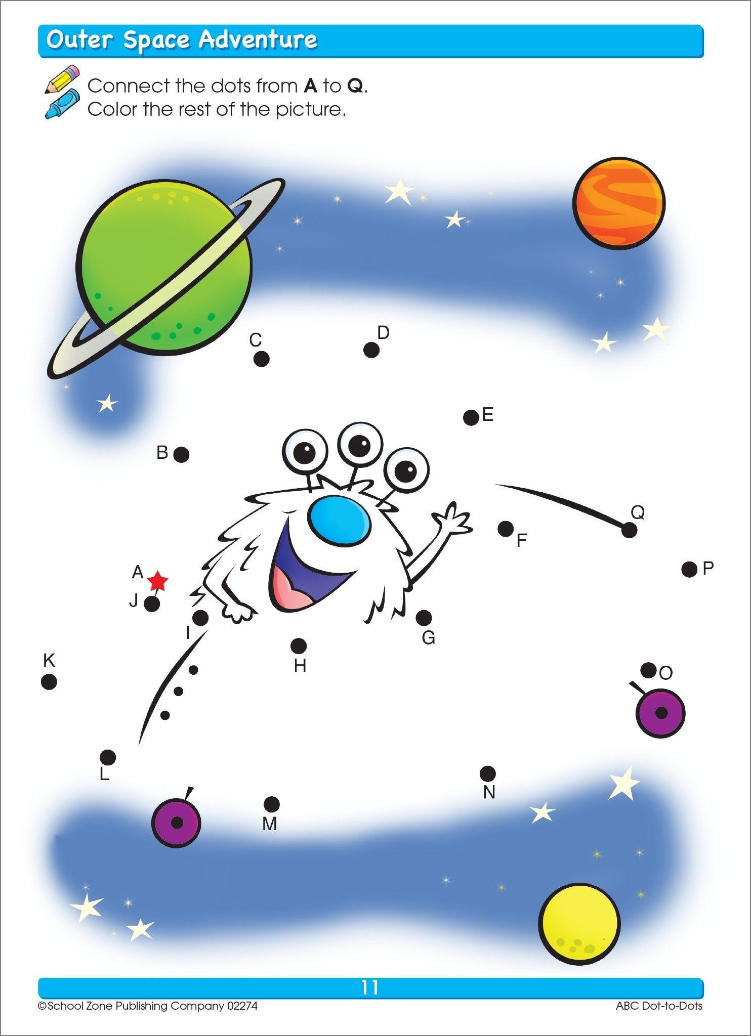 School Zone A Get Ready! Book ABC DOT-to-DOT Ages 3-5 - Spectrawide Bookstore