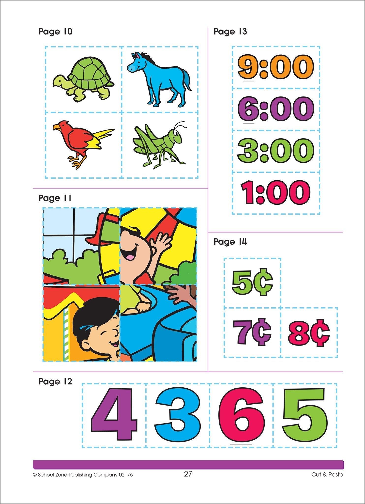 School Zone Little Hand Helper Cut & Paste Ages 3-5 - Spectrawide Bookstore