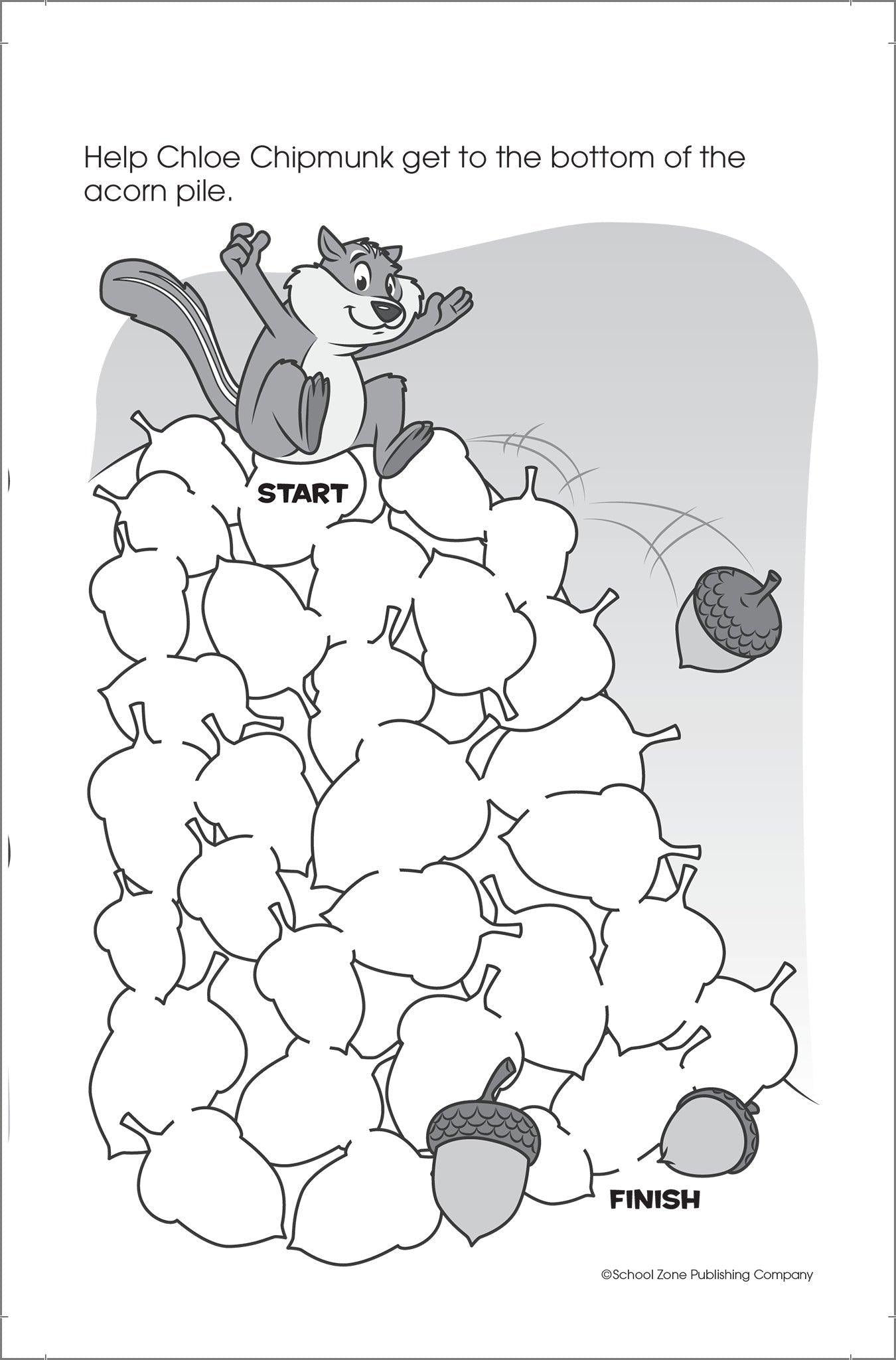 School Zone My First Mazes Solve & Color Little Busy Book Ages 3-6 - Spectrawide Bookstore