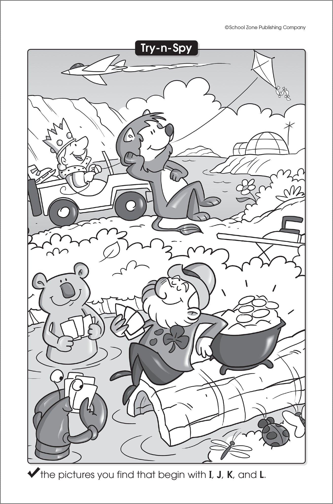 School Zone My First Try-N-Spy Little Busy Book Ages 5-7 - Spectrawide Bookstore