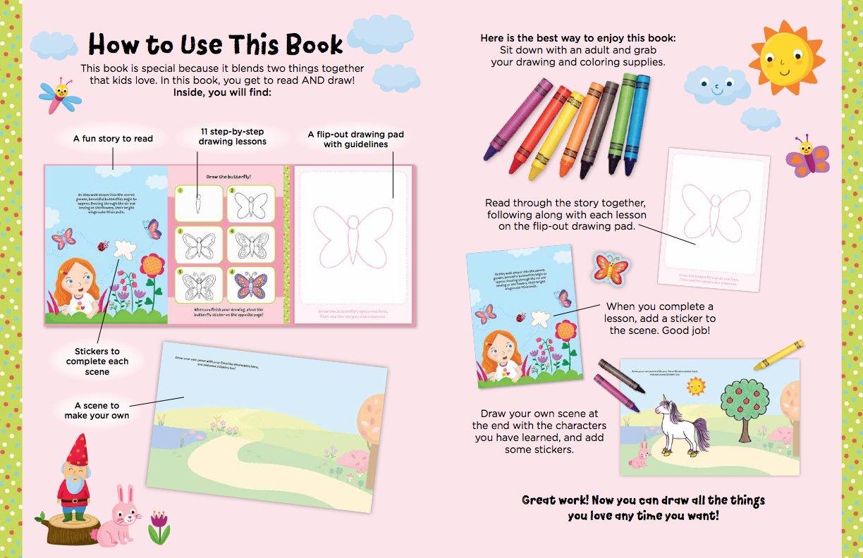 Watch Me Read and Draw - Things Girls Love: A step-by-step drawing & story book - Spectrawide Bookstore