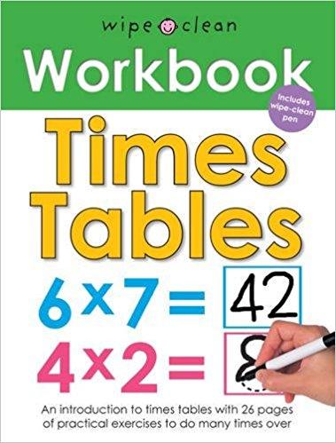 Wipe Clean Workbook - Time Tables