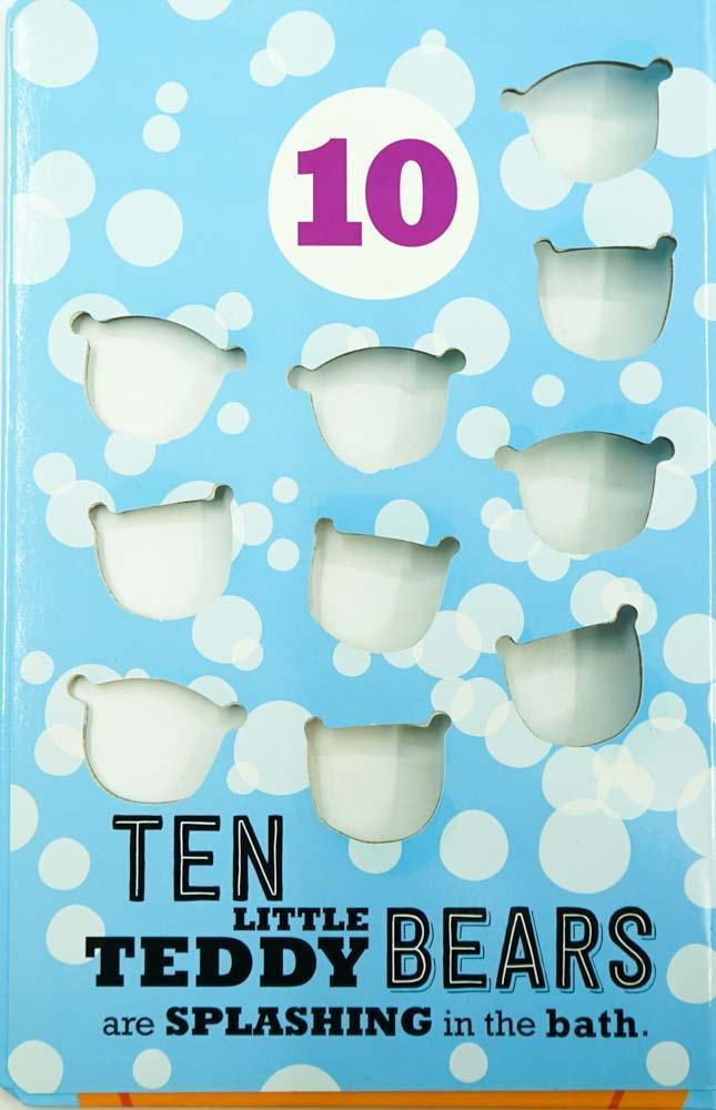 Ten Little Teddy Bears Splashing in the Bath - Counting Book - Spectrawide Bookstore