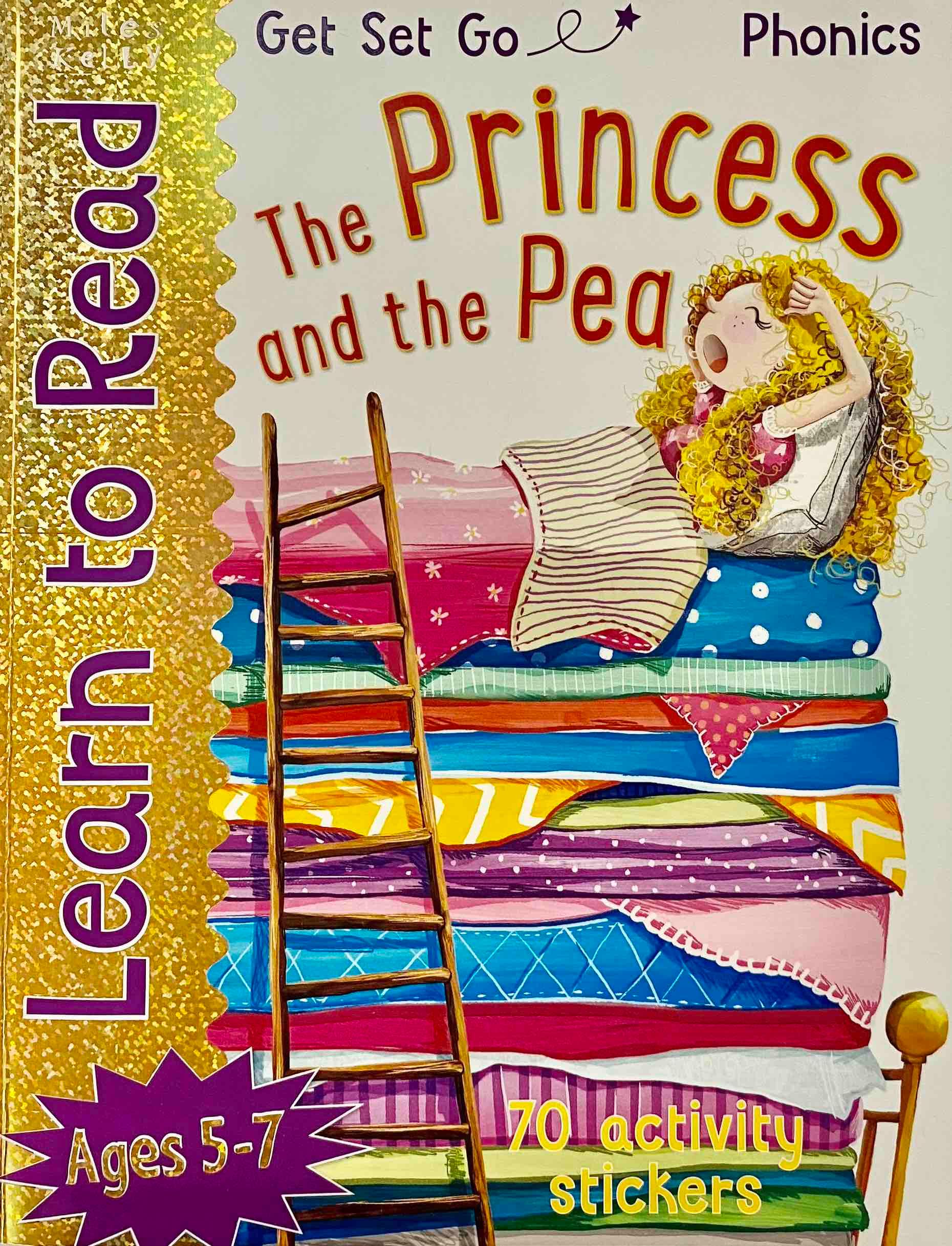 Learn To Read-The Princess and the pea - Get Set Go Phonics-70 Activity Stickers-Ages 5-7 - Spectrawide Bookstore