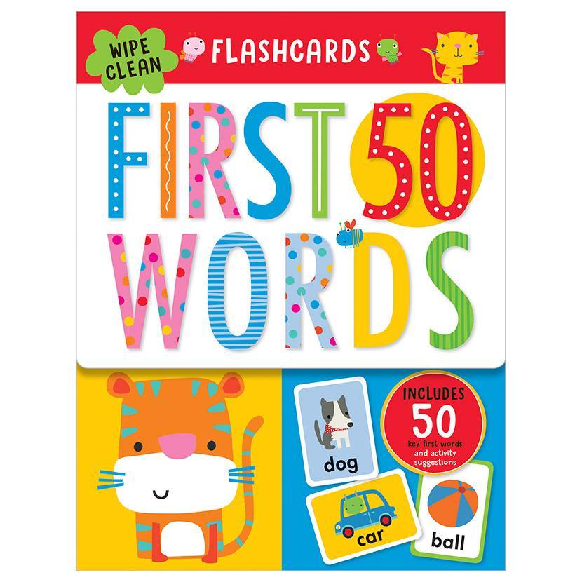 First 50 Words - Wipe Clean Flashcards - Big Size cards - Spectrawide Bookstore