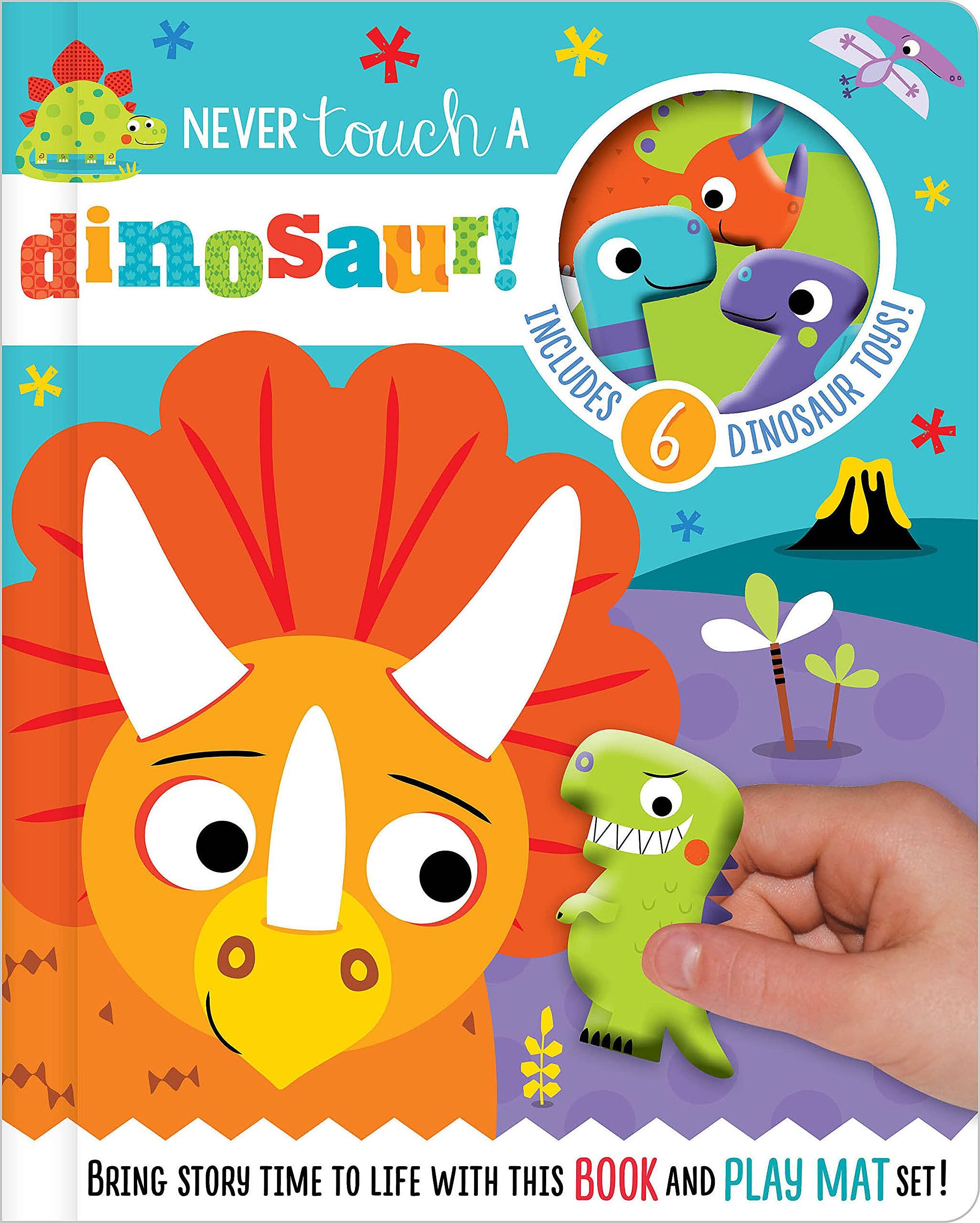 Never Touch a Dinosaur - Includes 6 Dinosaur Toys! - Spectrawide Bookstore