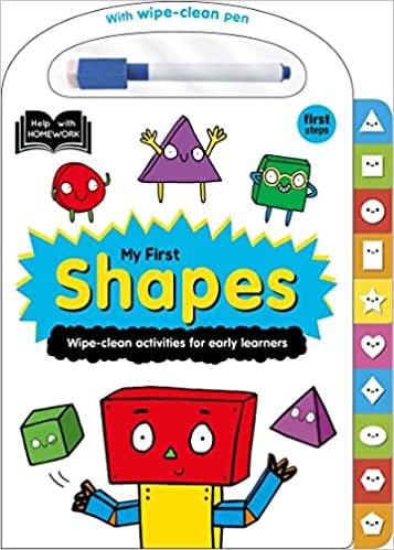 Help With Homework 2+ - My First SHAPES - Wipe-Clean Board Book - Spectrawide Bookstore