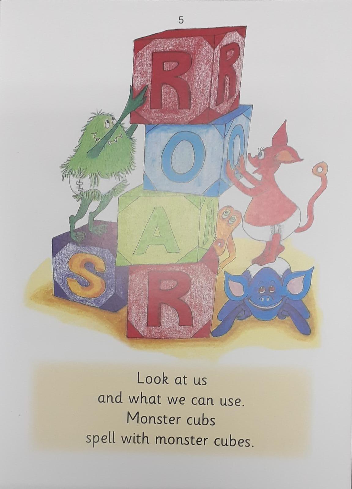 Jolly Phonics - Little Monster (General Friction) - Spectrawide Bookstore