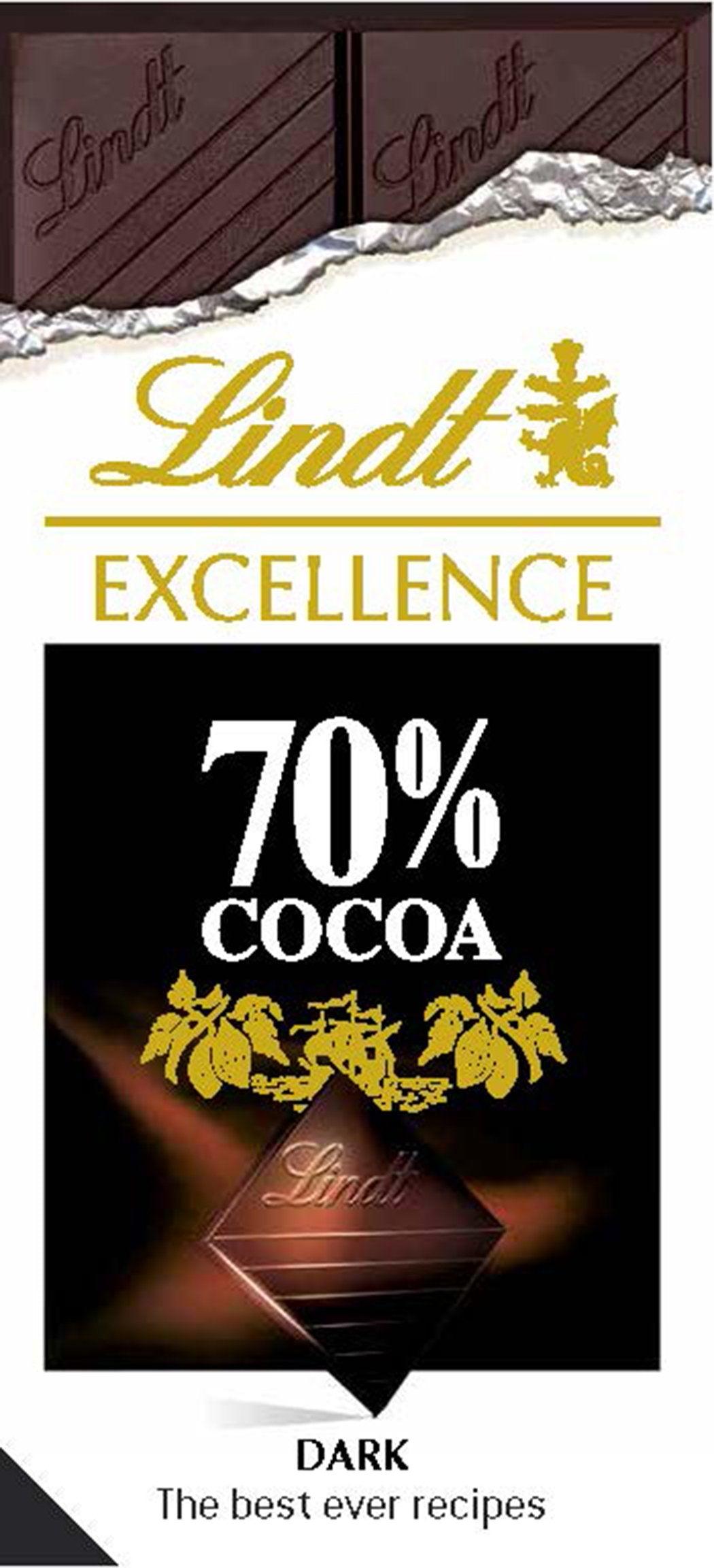 Lindt Excellence 70% Dark - The Best Ever Recipes - Spectrawide Bookstore