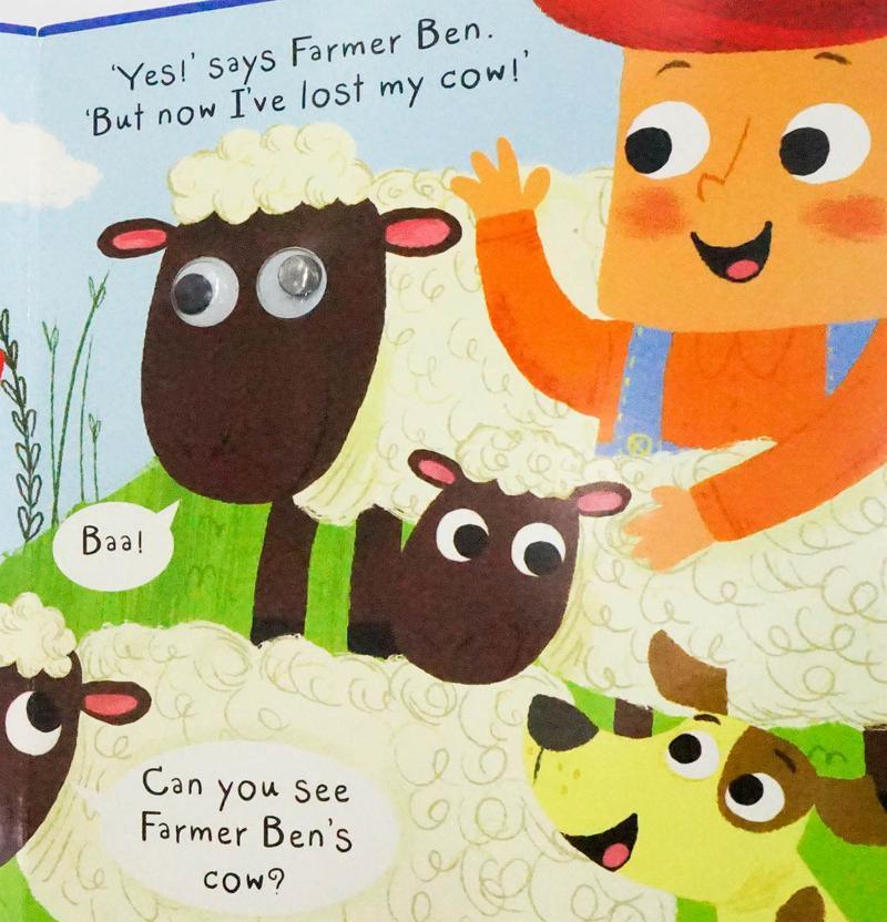 Look out for Sheep Fun On The Farm - Foam Book with Googly Eyes - Spectrawide Bookstore