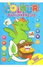 Colour By Numbers Blue-1-20 More Than 100 Glitter Stickers - Spectrawide Bookstore