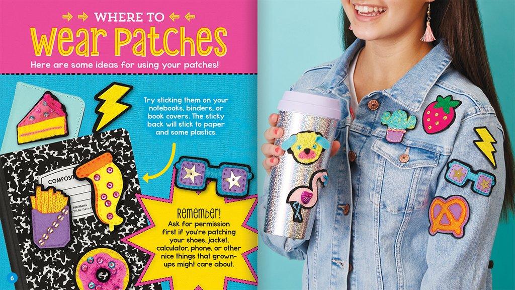 KLUTZ - Make Your Own - STICK-ON PATCHES (Book and Craft Kit) - Spectrawide Bookstore