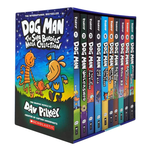 Dog Man: The Supa Buddies Mega Collection: From the Creator of Captain Underpants (Dog Man #1-10 Box Set) - Spectrawide Bookstore