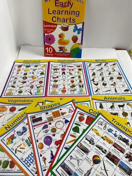 My First Concepts - Early Learning Charts 10 Packs - Spectrawide Bookstore