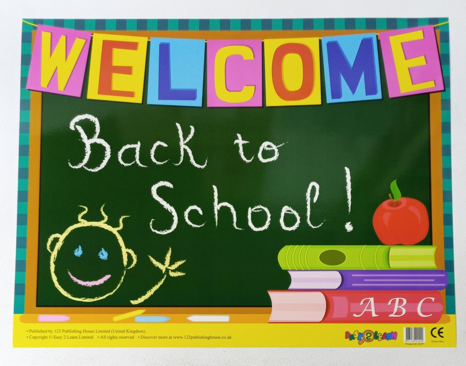 Charts - Welcome Back to School Chart - Spectrawide Bookstore